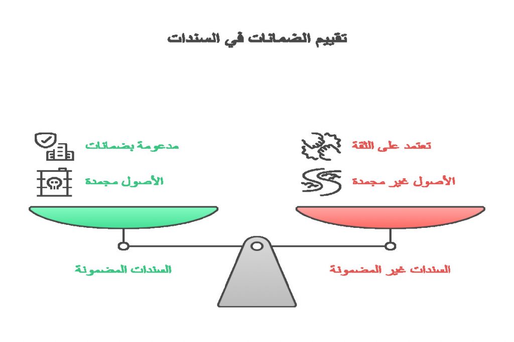 السندات الغير مضمونة والفرق بينها وبين السندات العادية