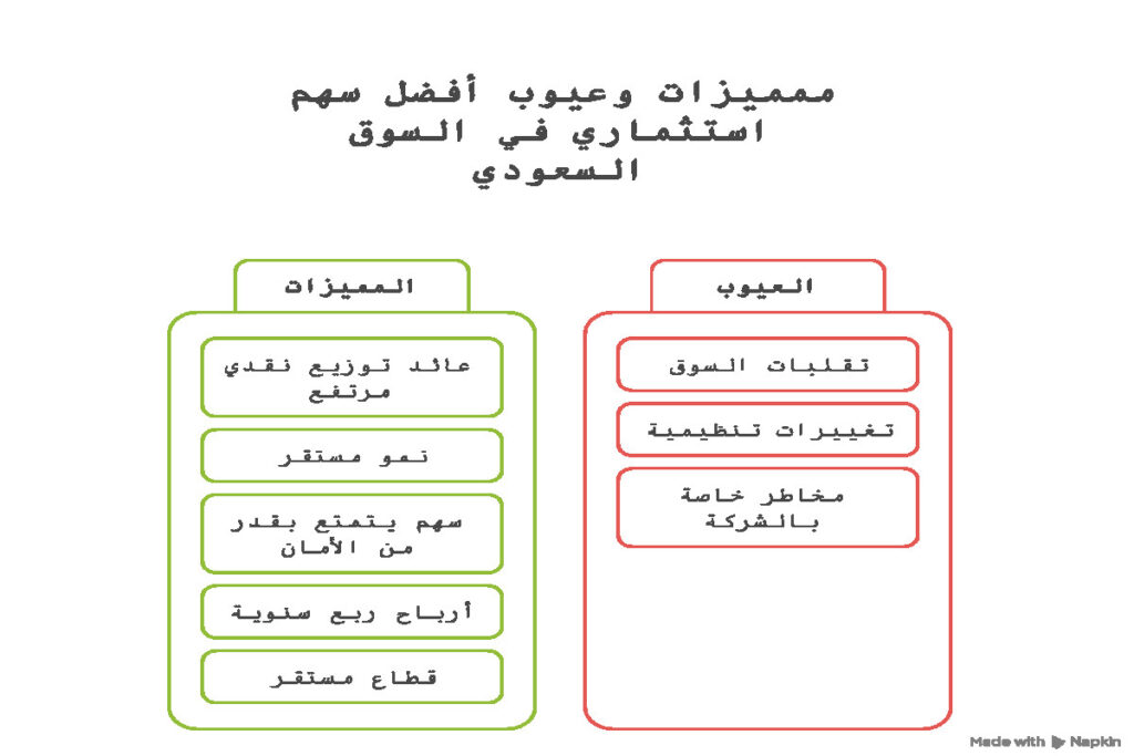مميزات وعيوب أفضل سهم استثماري في السوق السعودي